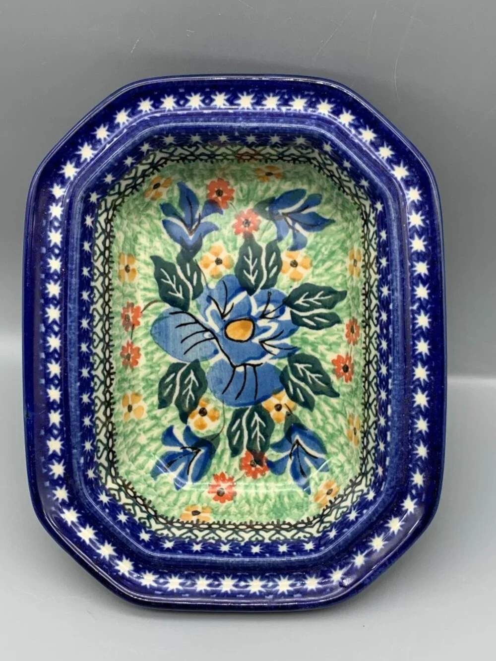 Ceramika Artystyczna Unikat Polish Pottery Baking Dish Casserola  7
